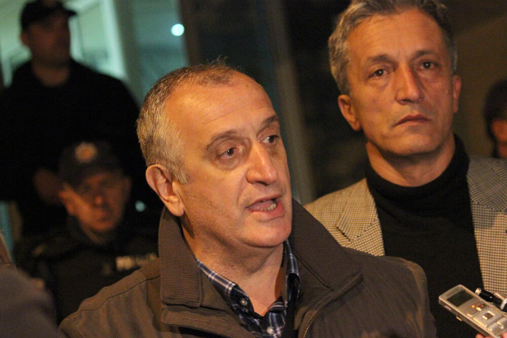 DF Protest Ispred CB, Predrag Bulatović, Foto: Filip Roganović