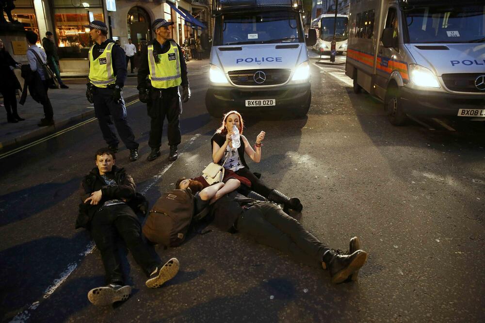 Londo, prote studenata, Foto: Reuters