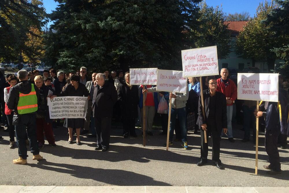 Košuta Cetinje protest, Foto: Trust agency