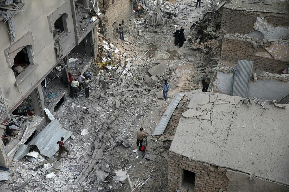 Sirija bombardovanje, Foto: Reuters