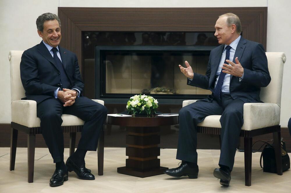 Nikola Sarkozi, Vladimir Putin, Foto: Reuters