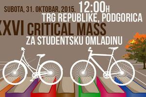 Critical Mass u subotu, posvećen studentima