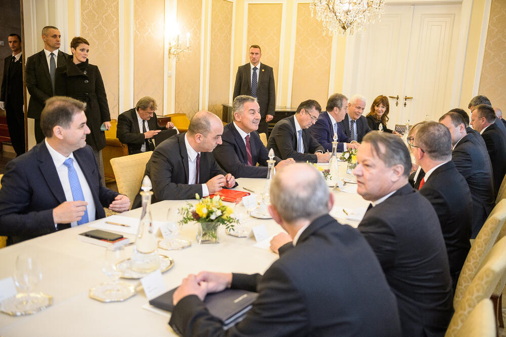 Milo Đukanović, Vladimir Kavarić, Petar Ivanović, Branimir Gvozdenović, Foto: Vlada Crne Gore