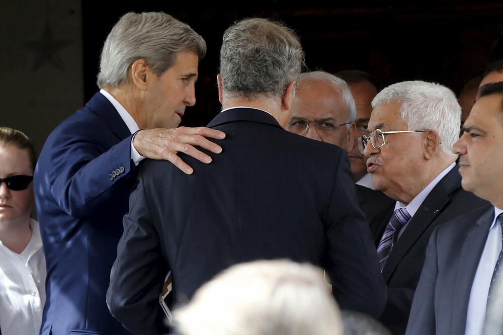 Džon Keri, Mahmud Abas, Foto: Reuters