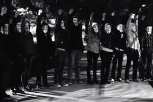 Anonimusi ispred ANB: "Samo vas gledamo"