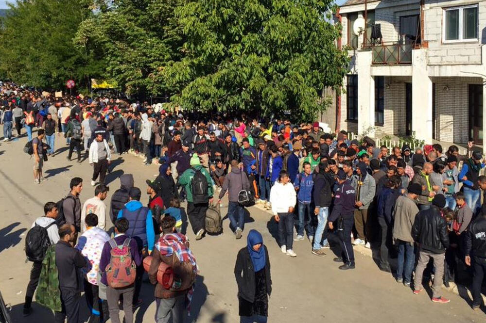 Preševo, izbjeglice, Foto: Twitter