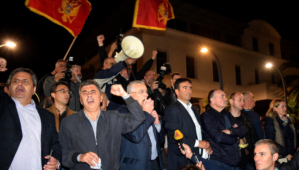 Nebojša Medojević, Andrija Mandić, Milan Knežević, Milutin Đukanović, Slaven Radunović