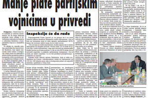 Manje plate partijskim vojnicima u privredi