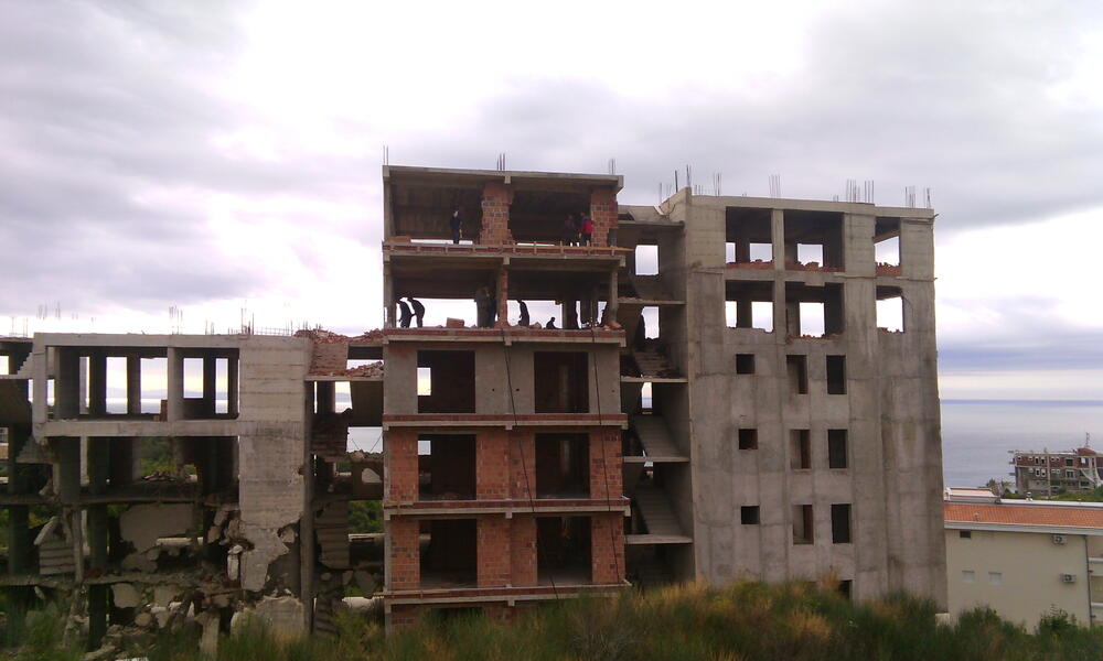 Ulcinj rušenje nesreća