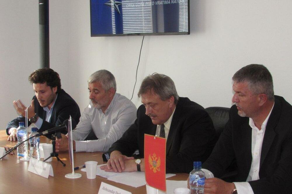 Mitja Moćnik, Aleksandar Dedović, Dritan Abazović,, Foto: Alfa centar