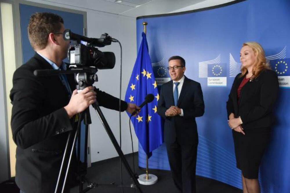 Sanja Vlahović, Karlos Moedas, Foto: Ministarstvo nauke