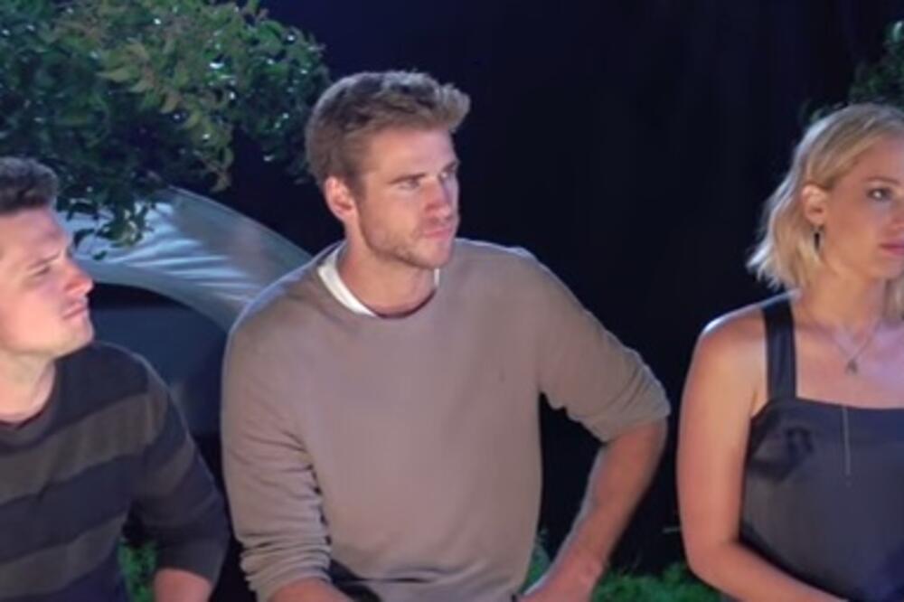 Dženifer Lorens, Džoš Hačerson, Lijam Hemsvort, Foto: Screenshot (YouTube)