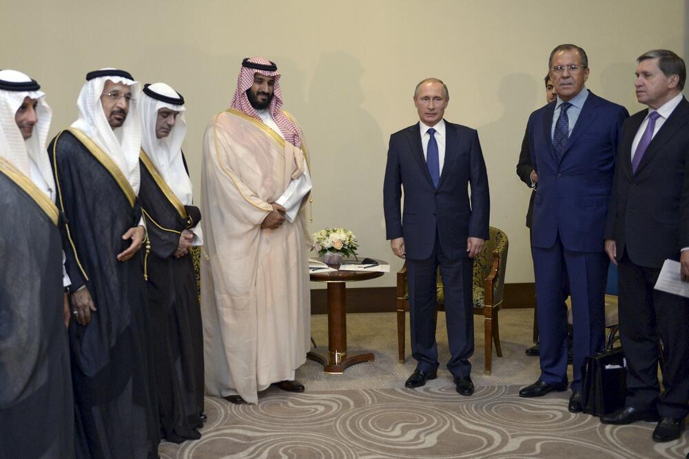 Saudijska Arabija, Rusija, Vladimir Putin ,Sergej Lavrov, Muhamed bin Selman, Foto: Reuters