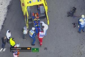 Sains doživio težak udes, Rozbergu pol pozicija za VN Rusije