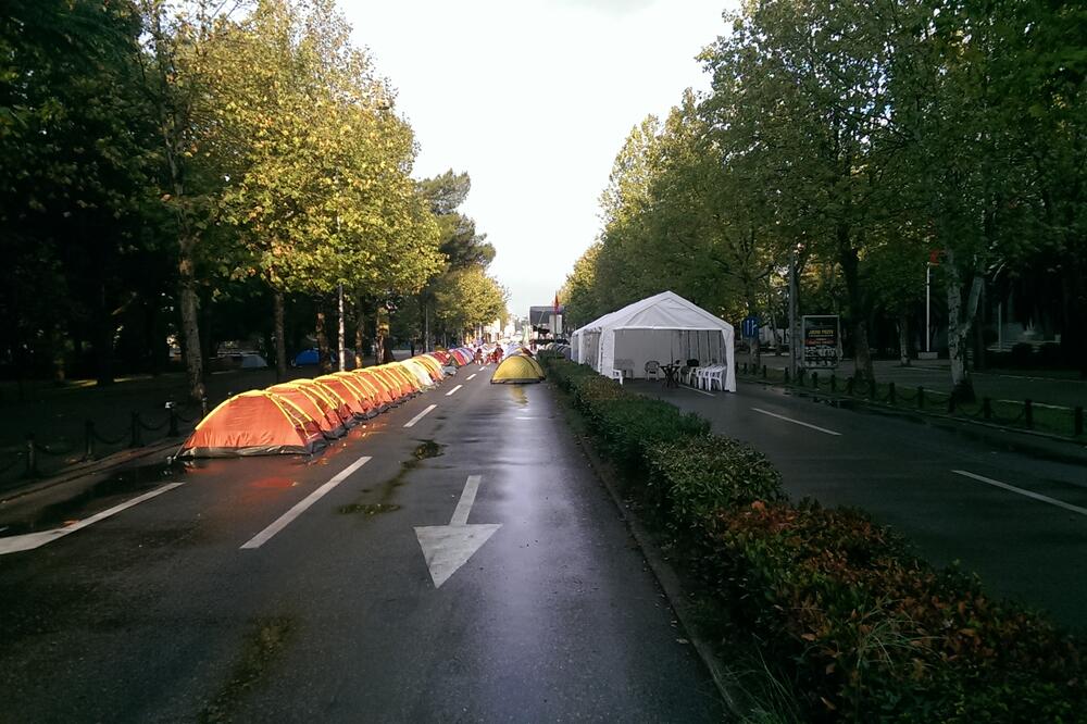 protest Demokratski front 4. oktobar, Foto: Portal Vijesti