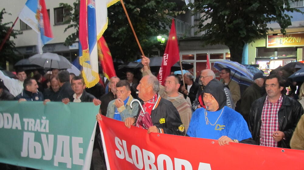 protest DF Bijelo Polje