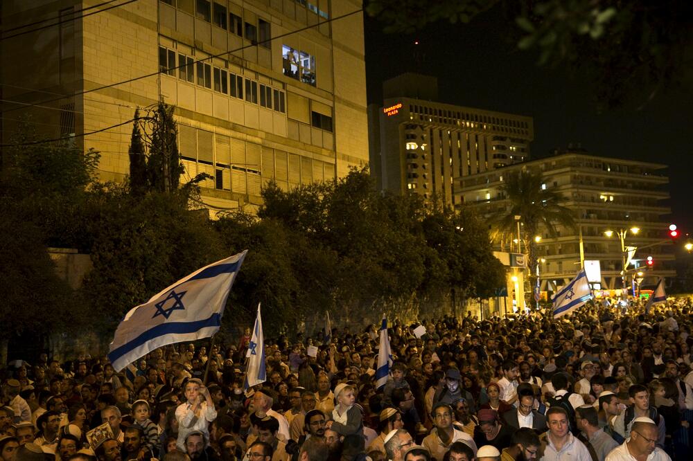 protest ispred kuce Netanjahua, Foto: Reuters