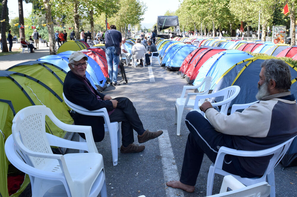 protest Demokratski front, Foto: Luka Zeković