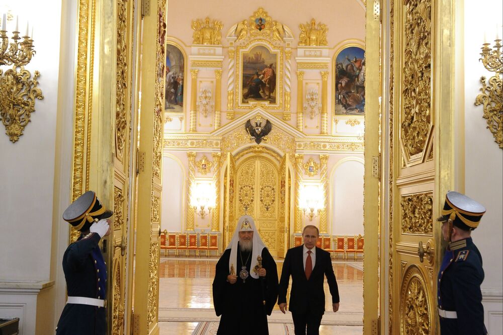 Vladimir Putin, patrijarh Kiril, Foto: Beta/AP
