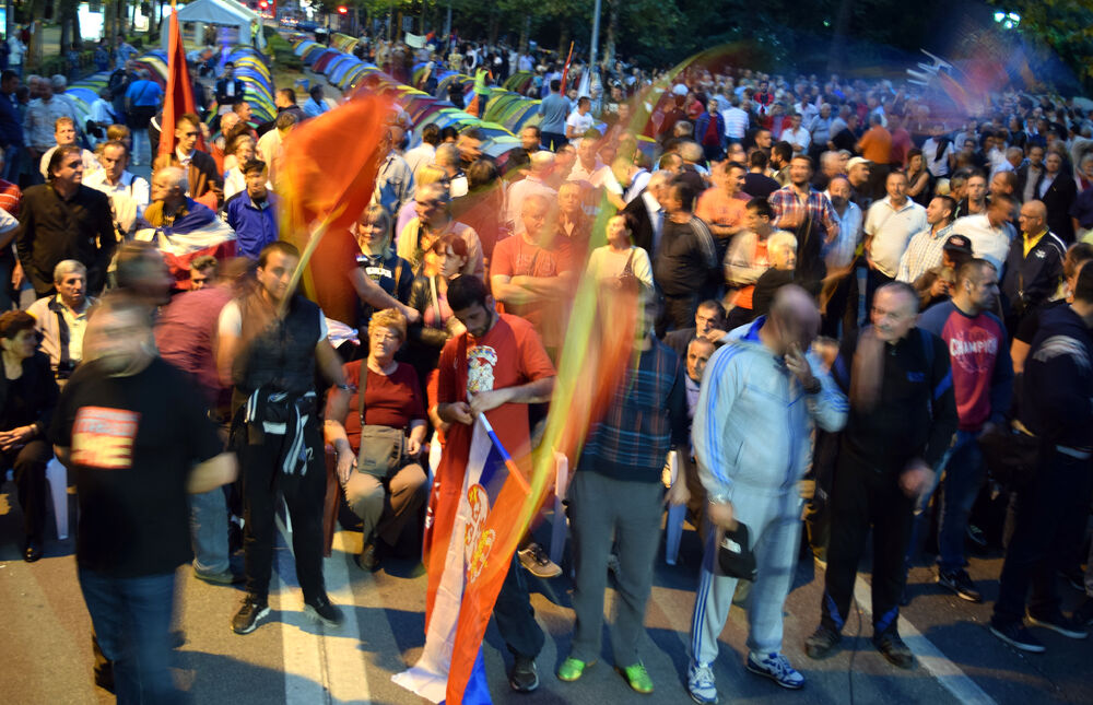 protest Demokratski front 3.10