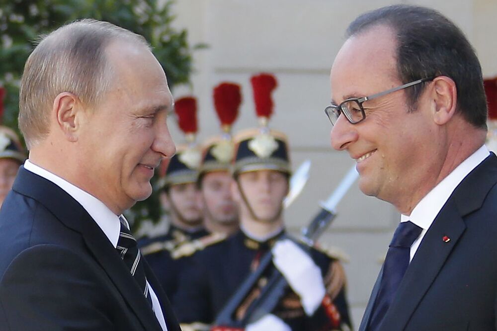Vladimir Putin, Fransoa Oland, Foto: Reuters
