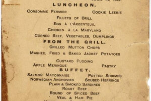 Jelovnik sa Titanika prodat za 88.000 dolara