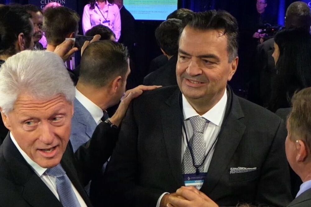Duško Knežević, Bil Klinton, Foto: Atlas grupa