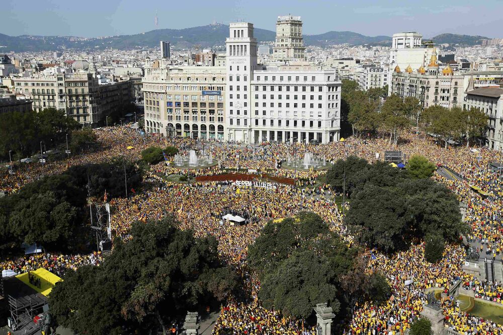 Barselona, protest, Katalonija, Foto: Reuters