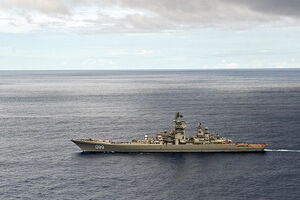 Ruska krstarica na vojnoj vježbi na Mediteranu