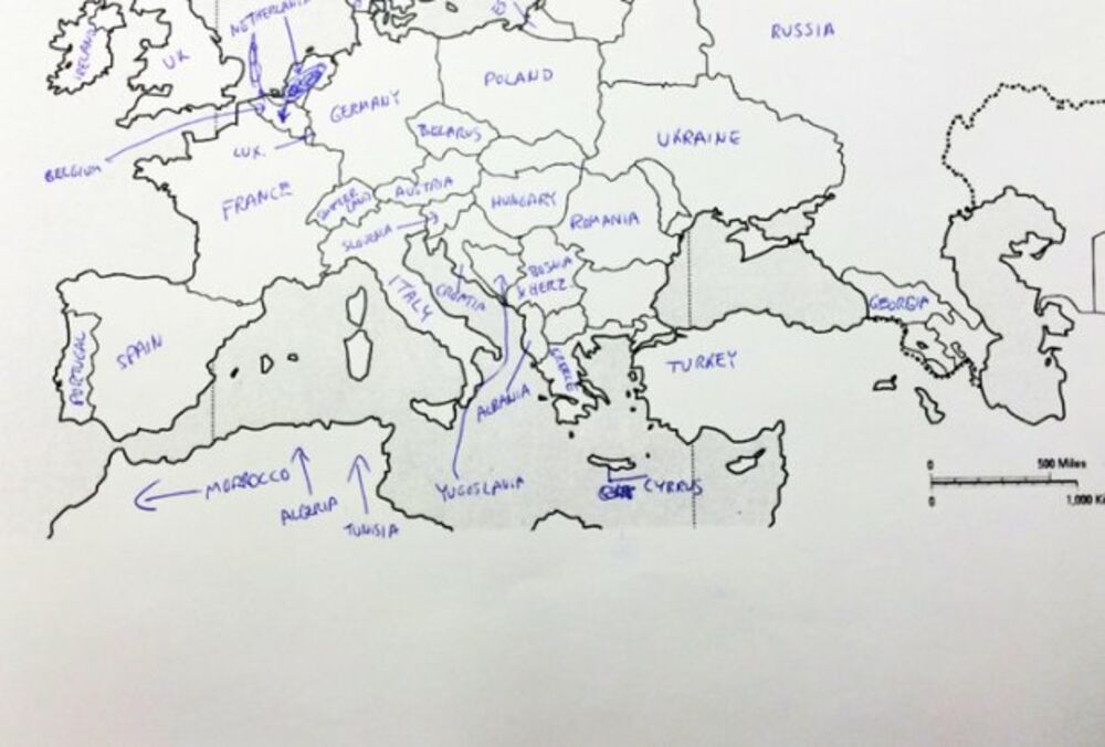 geografija, Amerikanci