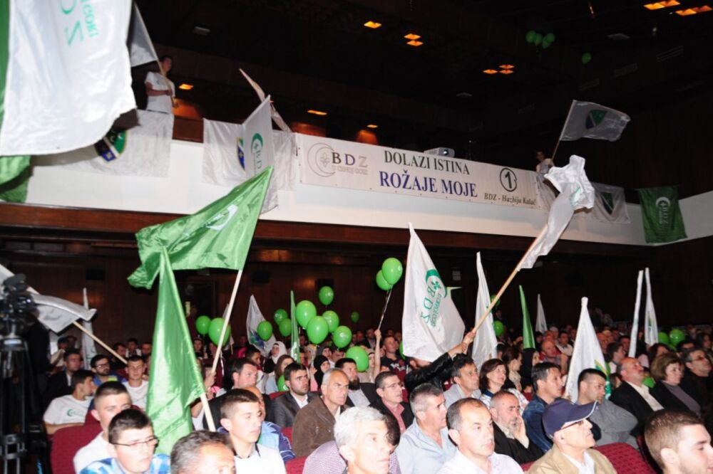 Bošnjačka demokratska zajednica Rožaje skup, Foto: Aida Skorupan
