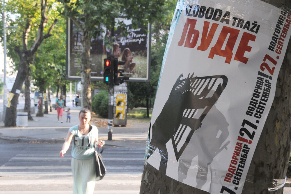 Demokratski front, protesti, Foto: Zoran Đurić