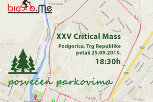 Biciko.me: XXV Critical mass zakazan 25. septembra