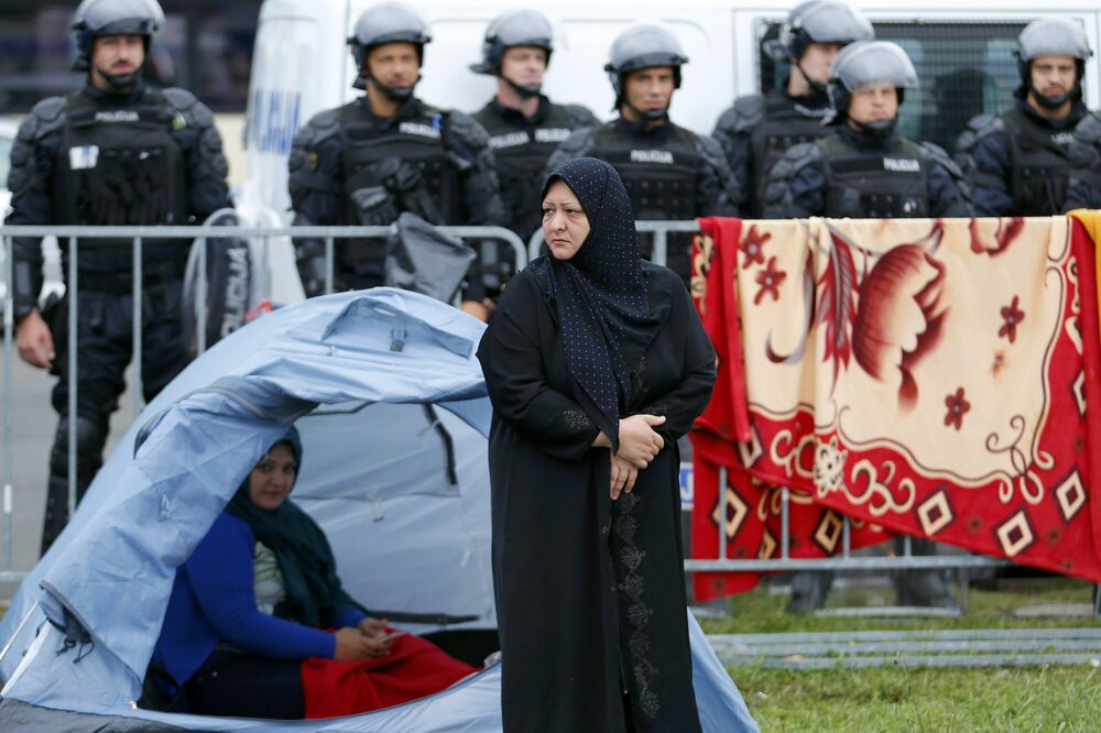 Izbjeglice, migranti, Slovenija , Bregane, Foto: Reuters