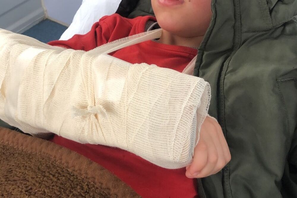 Dječak nakon ukazane pomoći