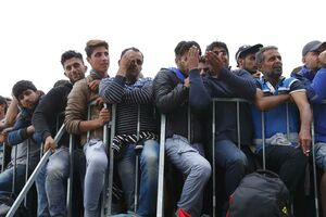 Izbjeglice blokirale saobraćaj na granici Hrvatske i Slovenije