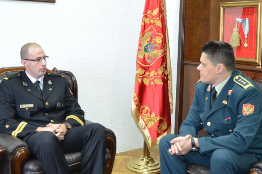 Rajko Pešić, Aleksandar Stepanović, Foto: Ministarstvo odbrane Crne Gore