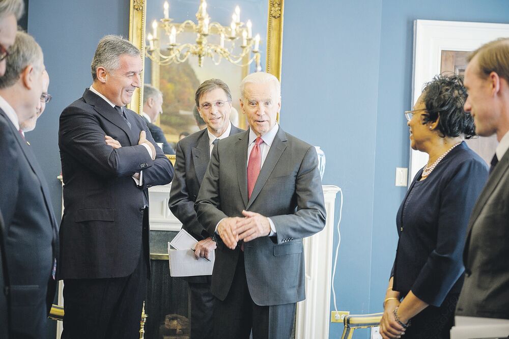 Milo Đukanović, Džozef Bajden, Foto: Gov.me