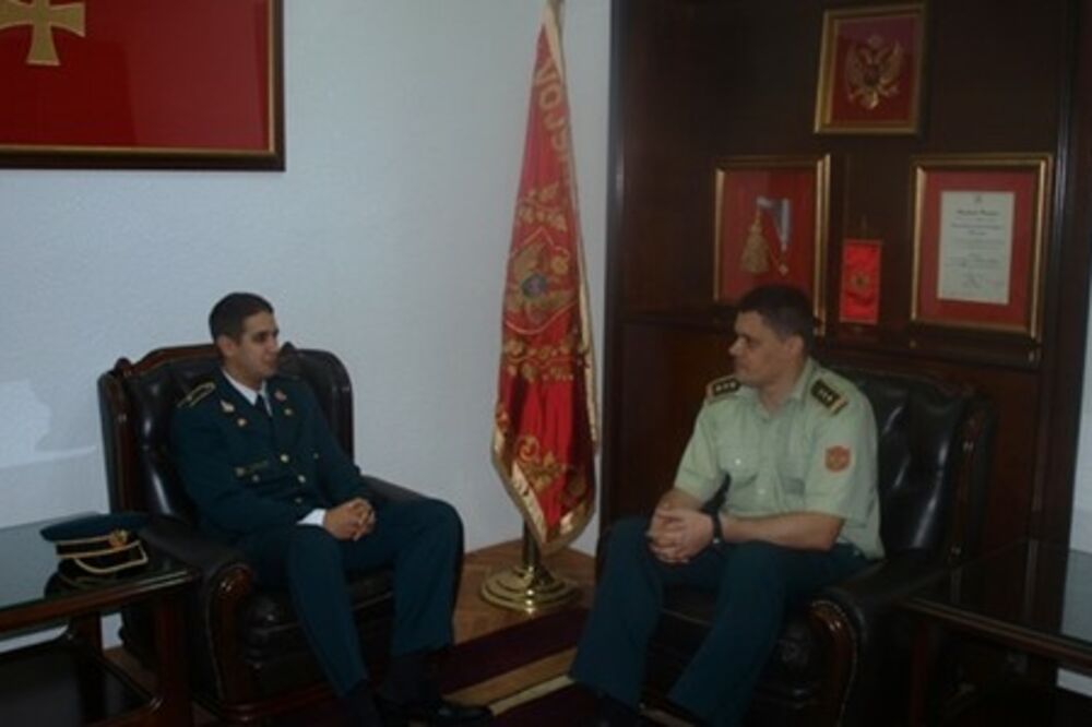 Nikola Kaluđerović, Rajko Pešić, Foto: Ministarstvo odbrane Crne Gore