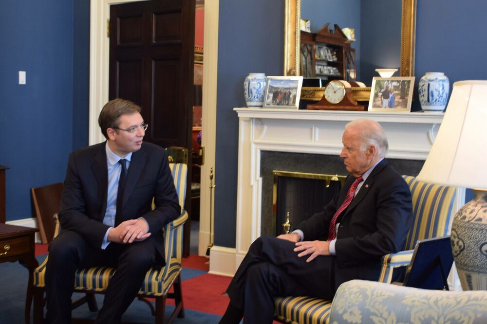 Aleksandar Vučić, Džozef Bajden, Foto: Beta/AP