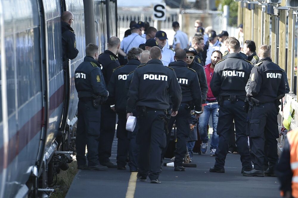Izbjeglice, policija, Danska, Foto: Reuters