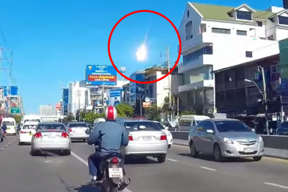 Tajland meteor, Foto: Youtube screenshot