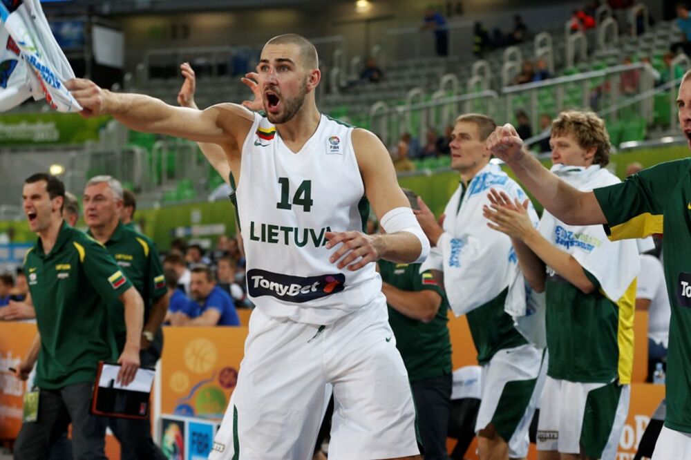 Košarkaši Litvanije, Foto: Beta AP