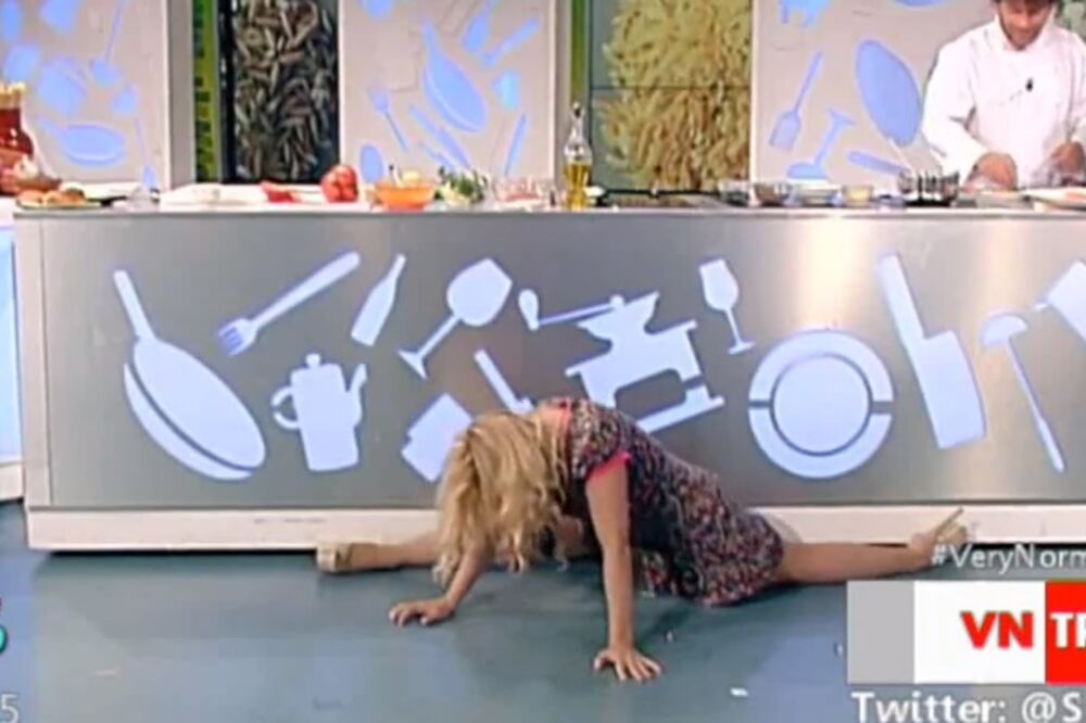 voditeljka, špaga, Foto: Screenshot (YouTube)