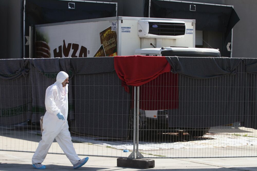 hladnjača migranti, Foto: Reuters