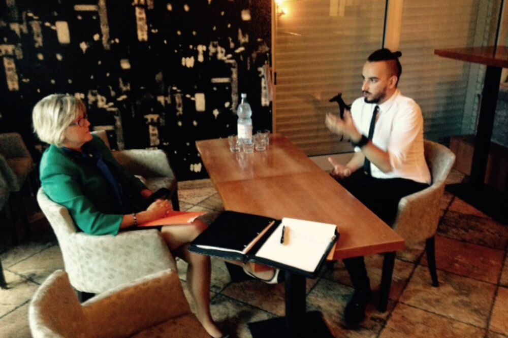 Margaret Uehara, Stevan Milivojević, Foto: LGBT Forum Progres