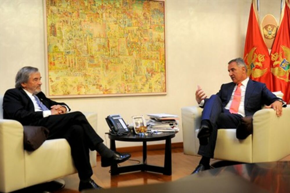 Vladimir Gasparič, Milo Đukanović, Foto: Gov.me