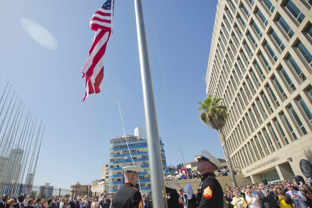 zastava SAD, Kuba, Foto: Reuters