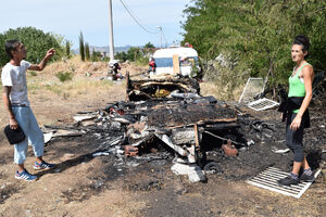 Izgorjela kamp-kućica Vujovića: Neko namjerno izazvao požar?
