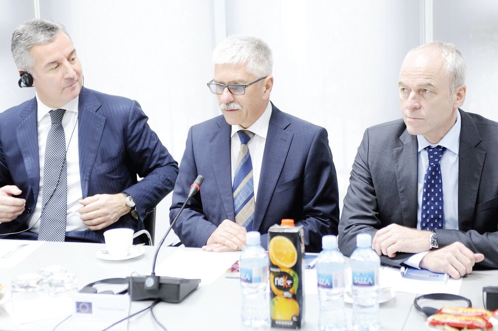 Mitja Drobnič, Milo Đukanović, Foto: Savo Prelević